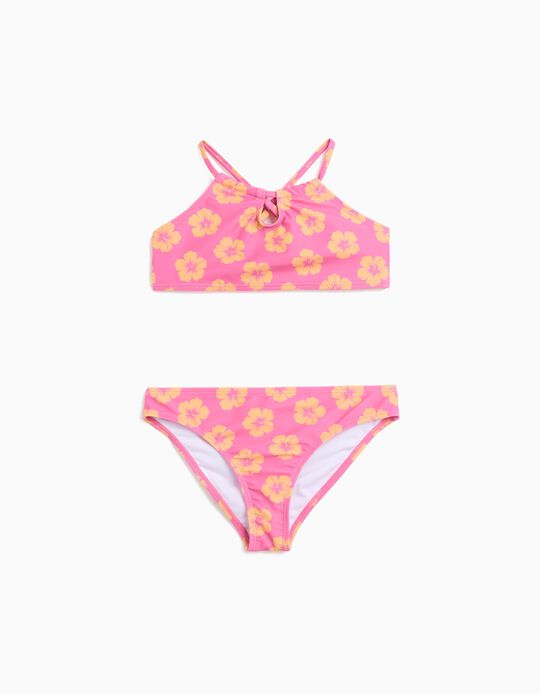 Comprar Online Biquíni Flores, Menina, Rosa 