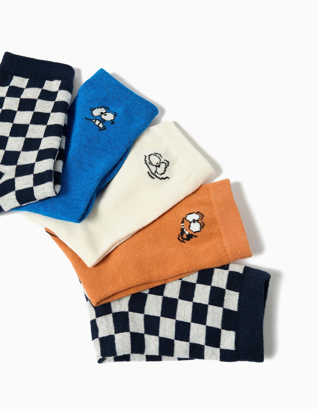 Pack 5 Pares de Meias, Menino, Multicolor