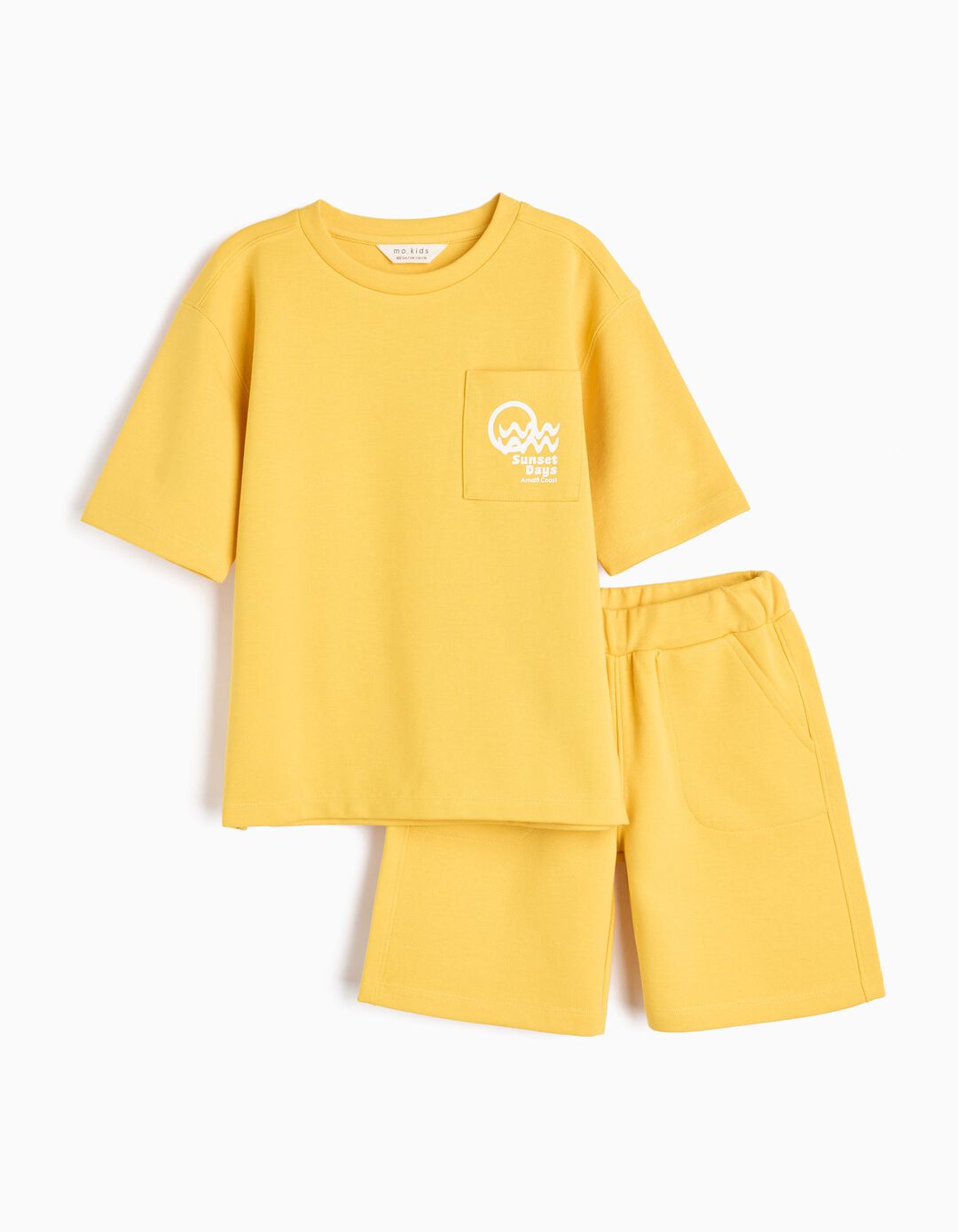 Conjunto T-Shirt e Calções, Menino, Amarelo