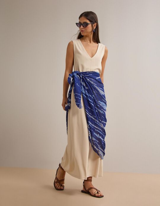 Comprar Online Vestido Comprido, Mulher, Cru