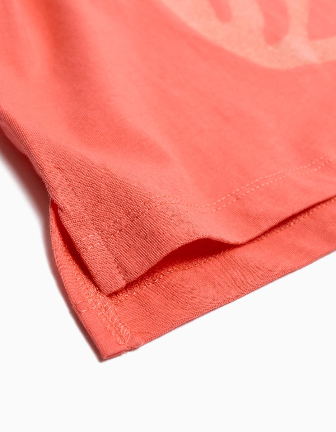T-shirt, Menina, Laranja Escuro 
