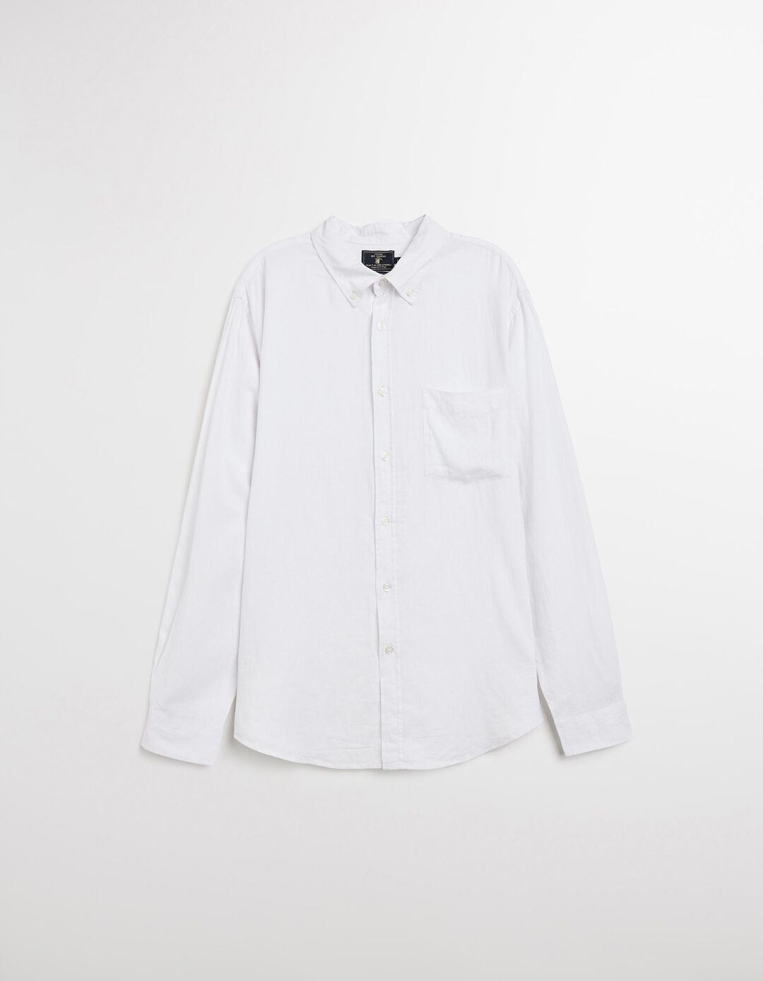 Camisa com Linho, Homem, Branco 