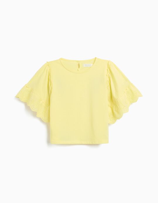 Comprar Online T-shirt Bordada, Menina, Amarelo