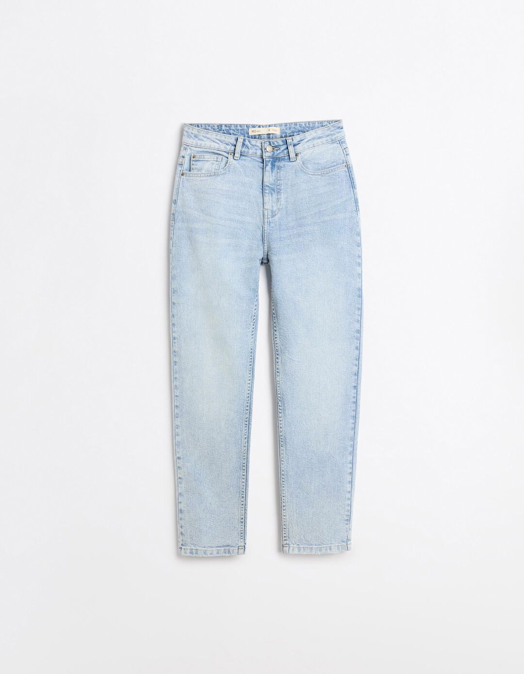 Cal&ccedil;as de Ganga 'Tapered Mom Fit', Mulher, Azul Claro