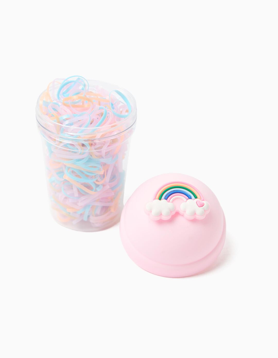 Caixa 400 El&aacute;sticos de Cabelo, Menina, Multicolor