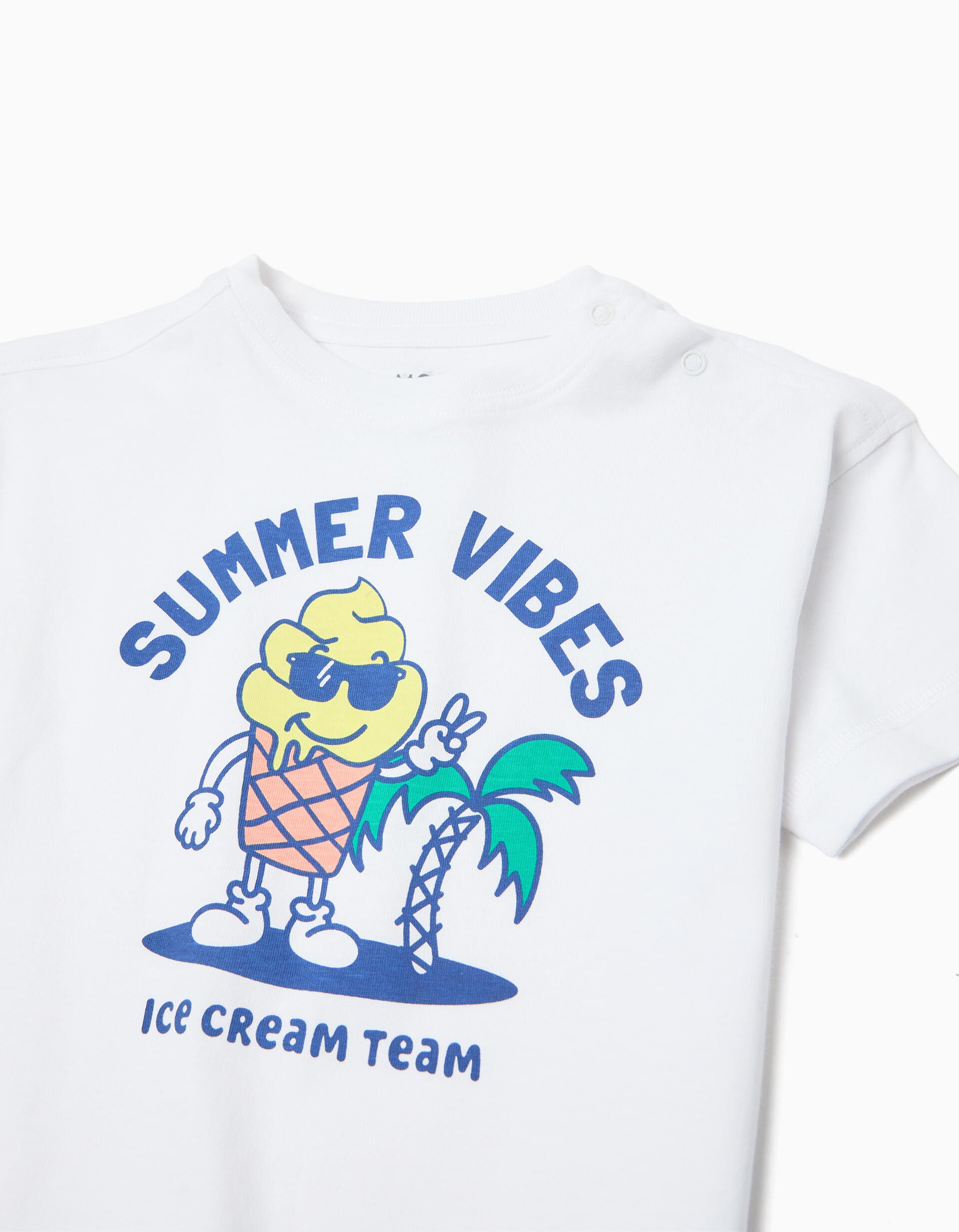 Comprar Online T-shirt Estampada, Menino, Branco
