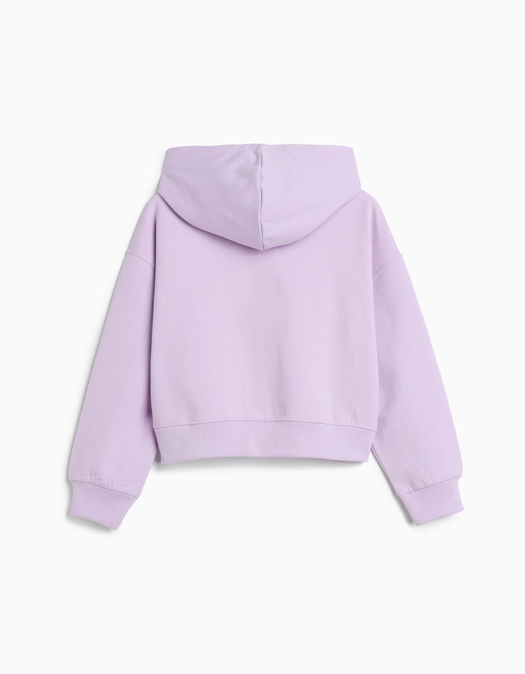 Sweatshirt de Felpa Capuz, Menina, Roxo Claro