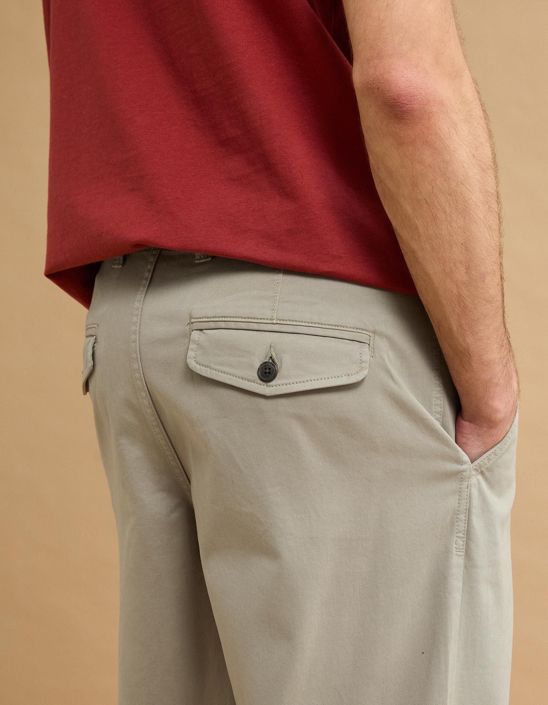 Comprar Online Cal&ccedil;as Chino 'Straight Fit', Homem, Bege Claro