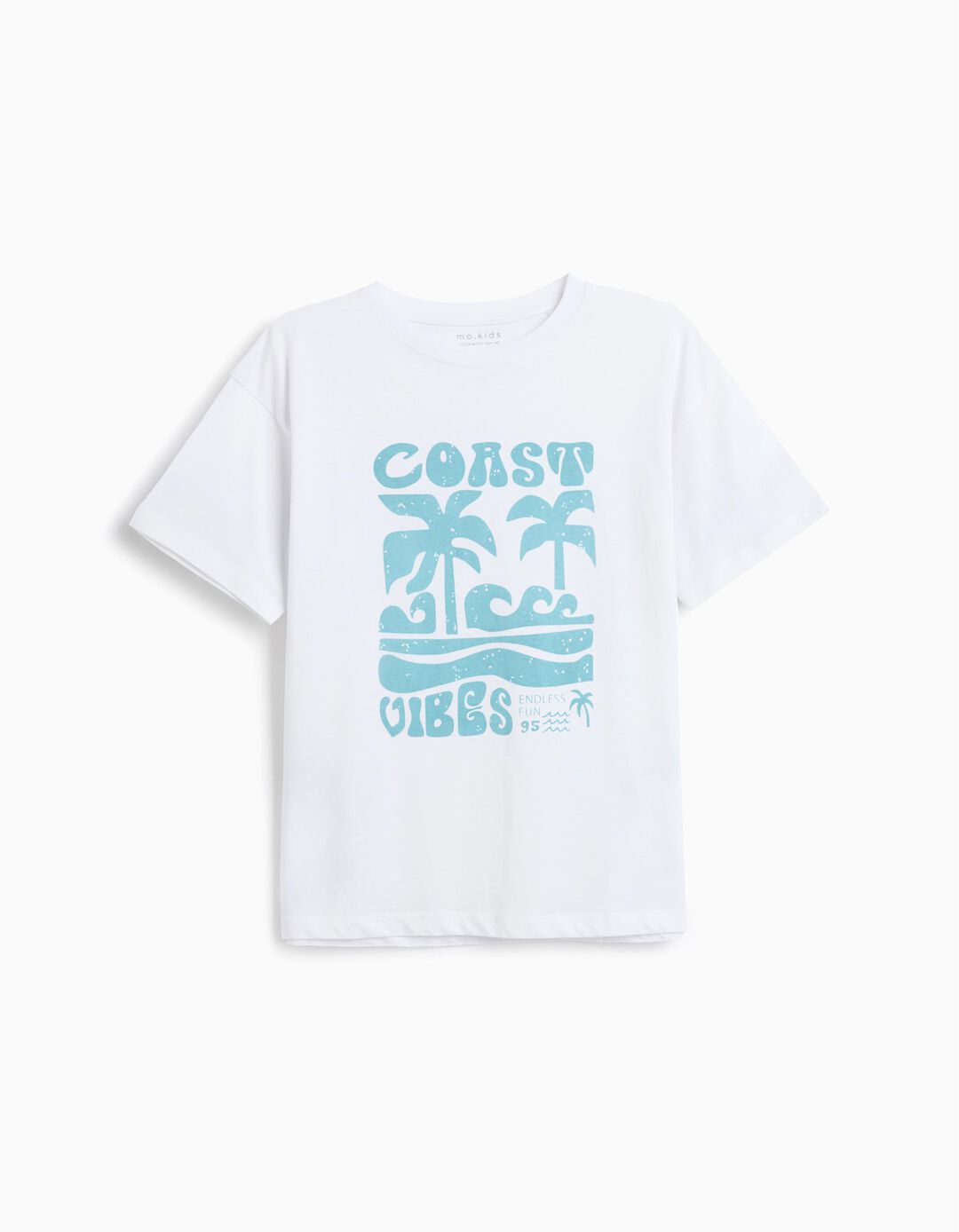 T-shirt Print, Menino, Branco
