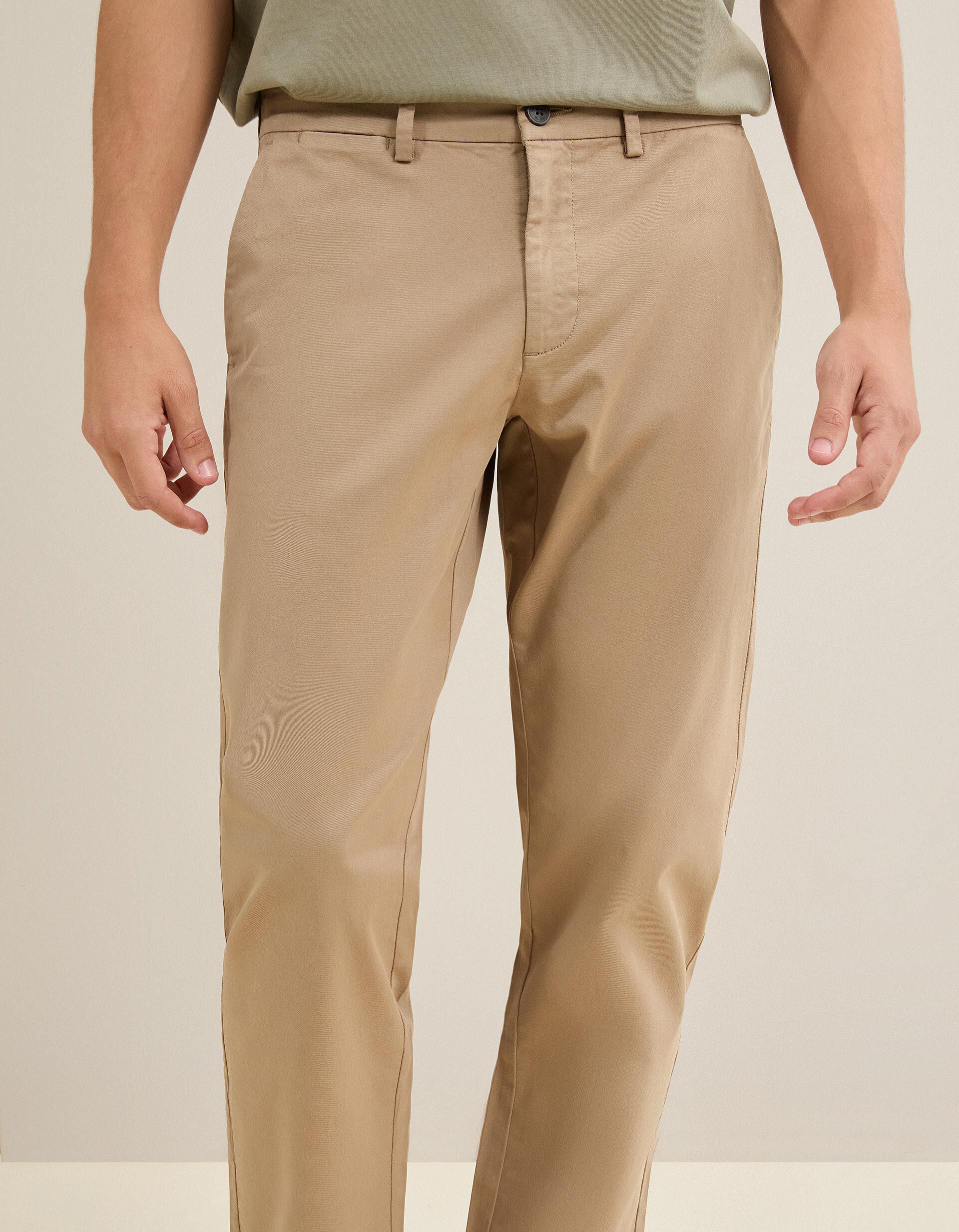 Comprar Online Cal&ccedil;as Chino Slim, Homem, Bege Escuro