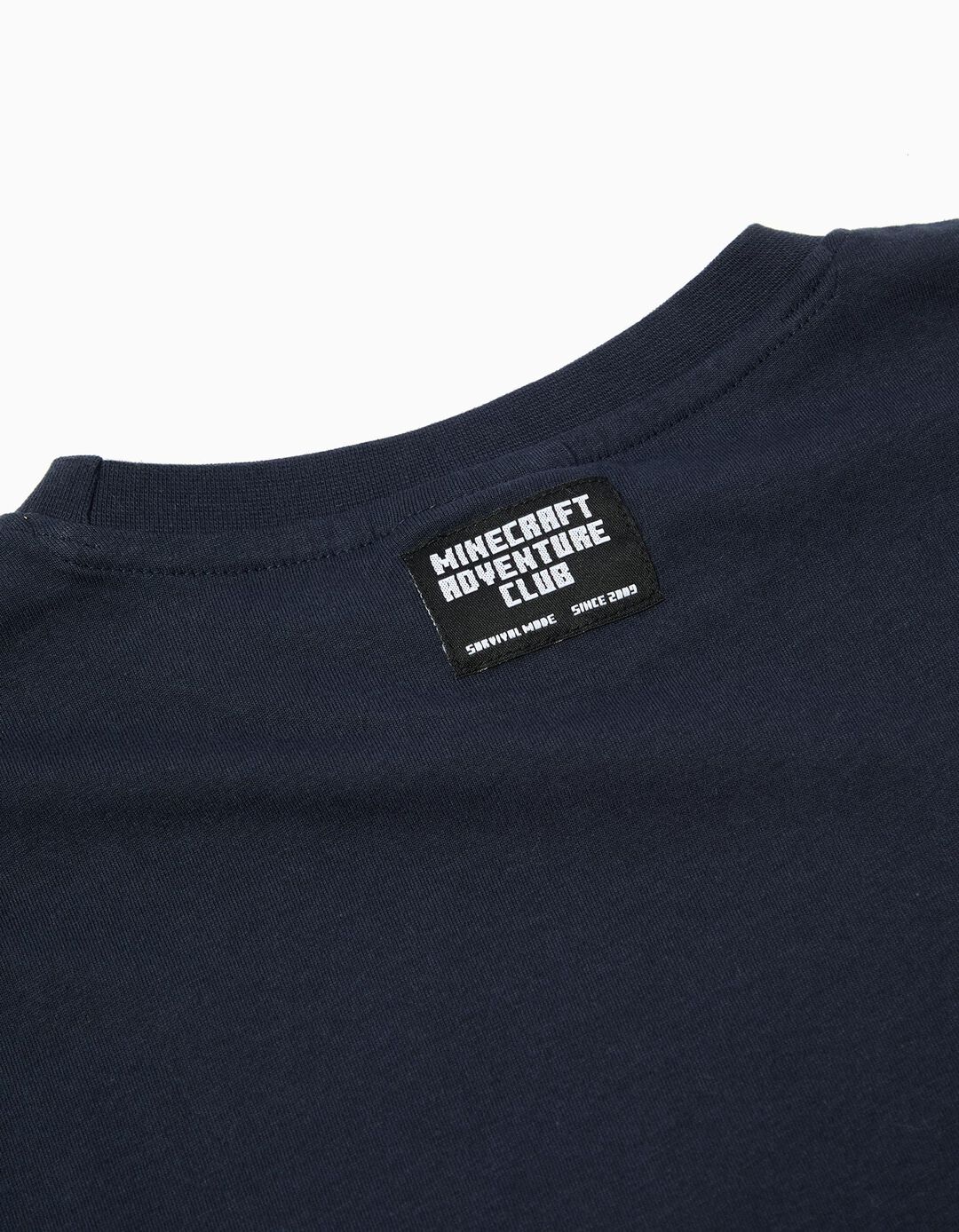 T-shirt de Manga Comprida 'Minecraft', Menino, Azul Escuro 