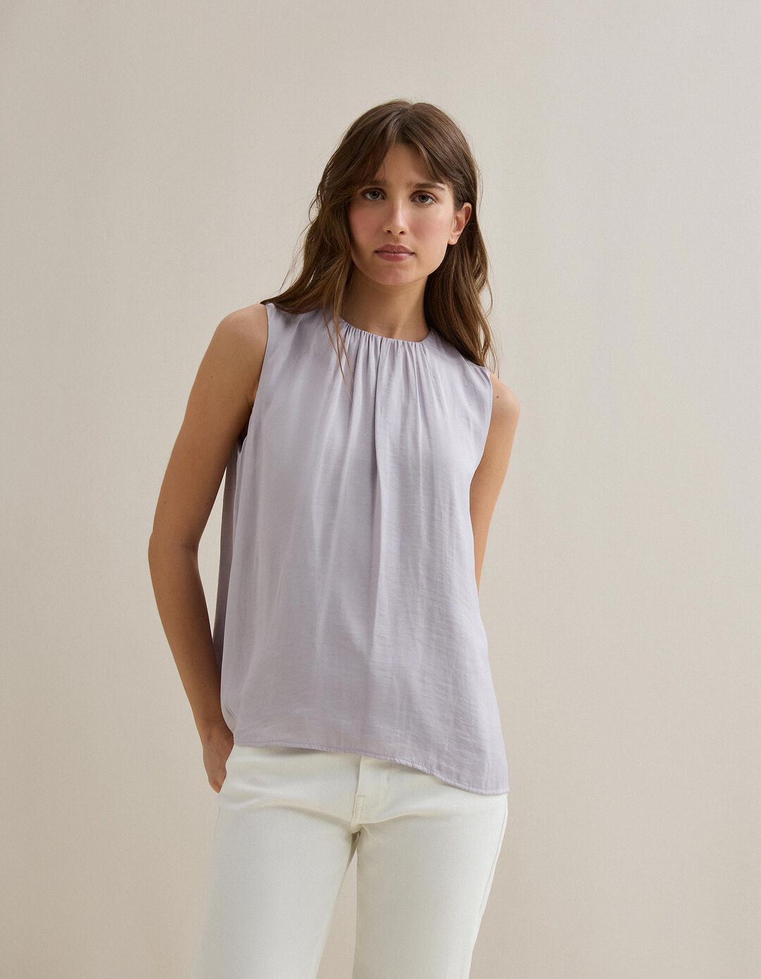 Blusa, Mulher, Cinzento Claro 