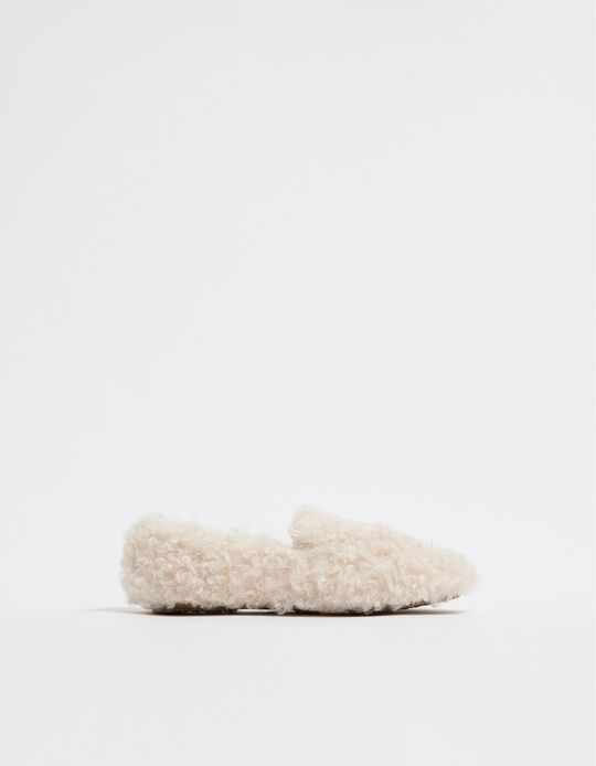 Comprar Online Pantufas Sherpa, Mulher, Branco