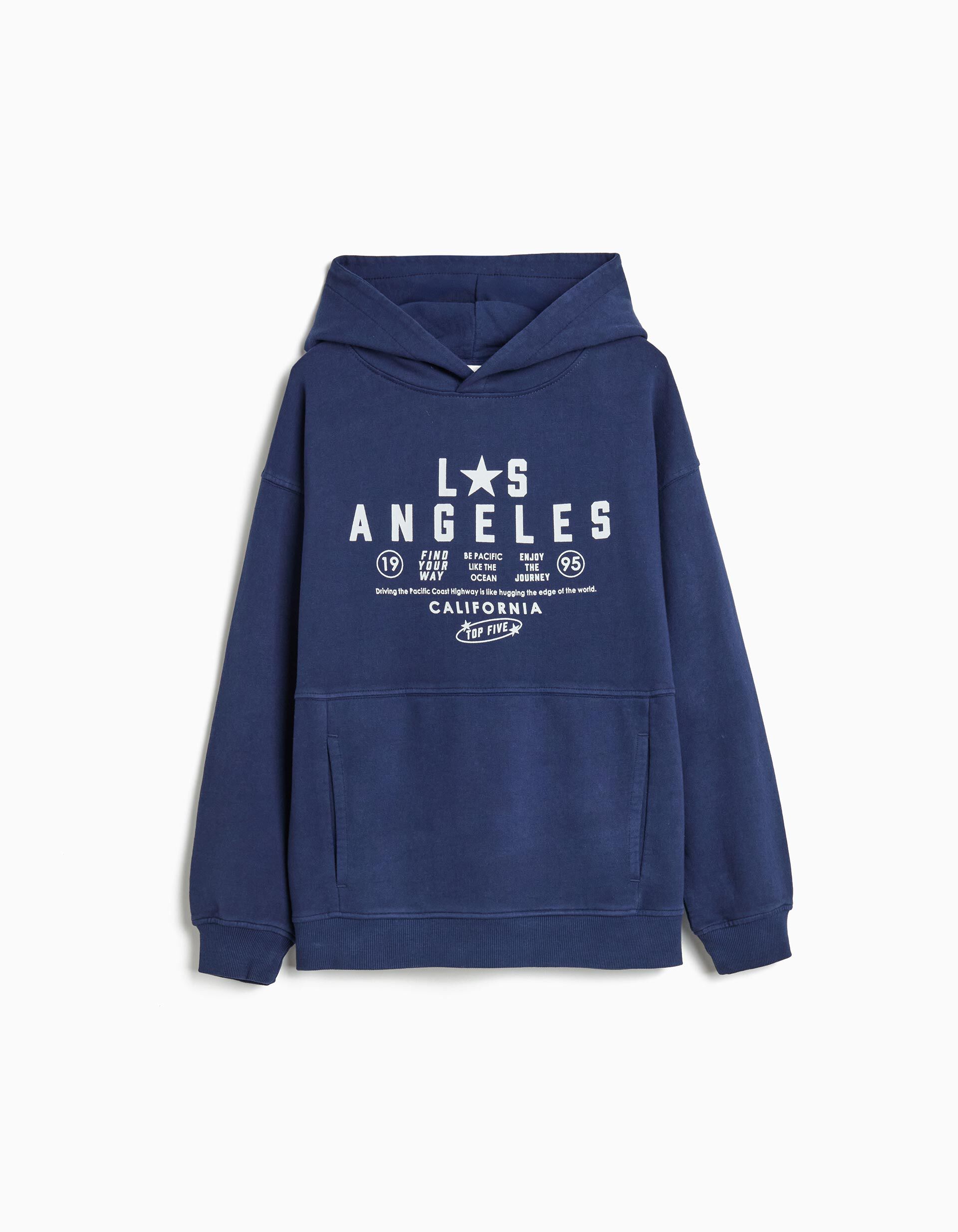 Comprar Online Sweatshirt com Capuz, Menino, Azul Escuro