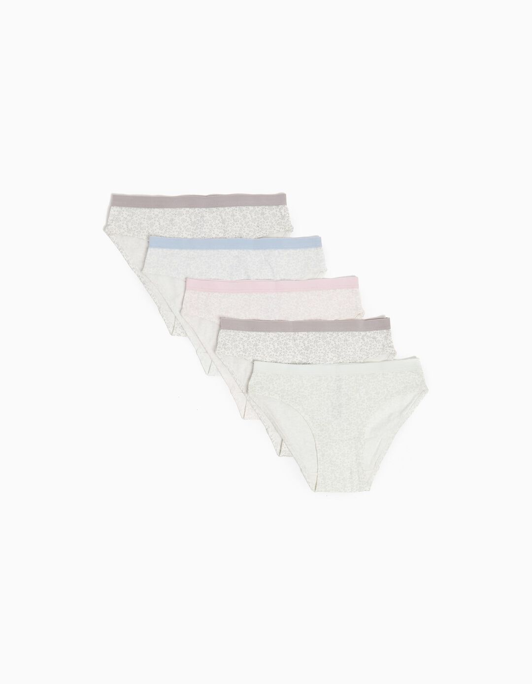 Pack 5 Cuecas Estampadas, Menina, Multicor