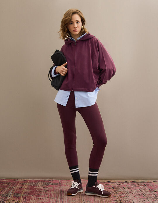 Comprar Online Casaco com Capuz, Mulher, Vermelho Escuro