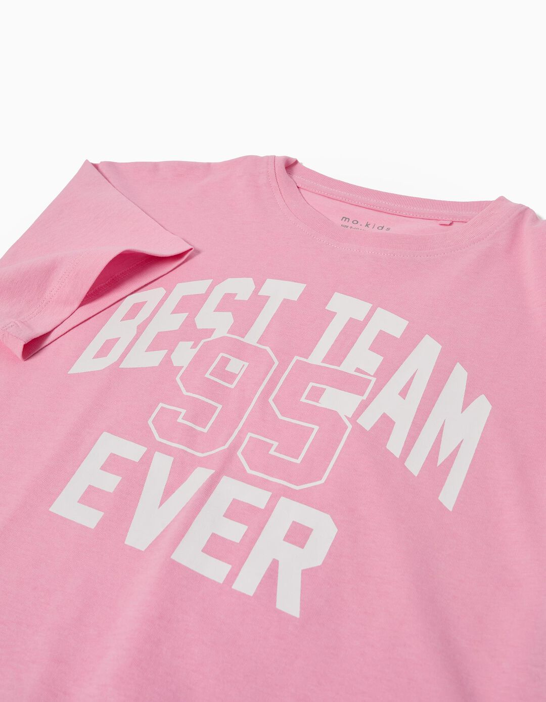 T-shirt Print, Menina, Rosa