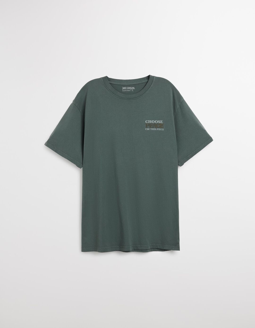 T-shirt 'Peace Language', Adulto, Verde Escuro