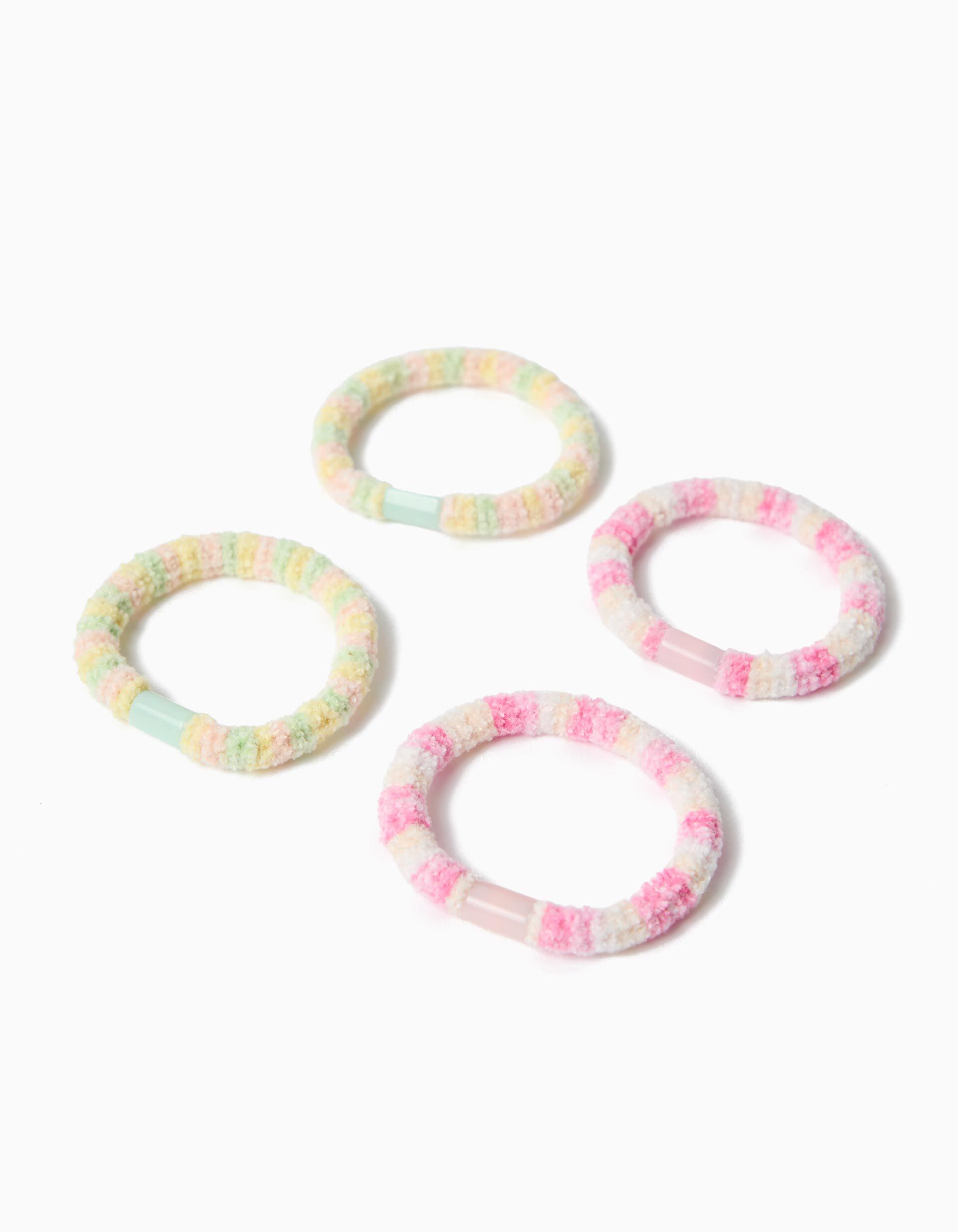 Comprar Online Pack 4 El&aacute;sticos, Menina, Multicor