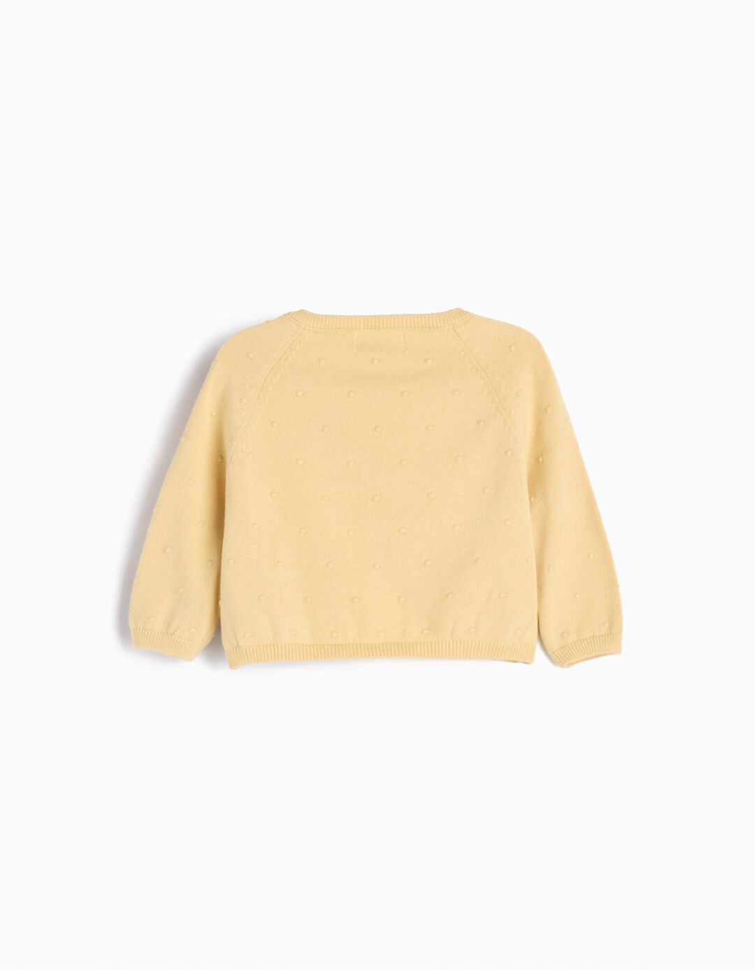 Casaco de Malha, Recém-nascido, Amarelo Claro