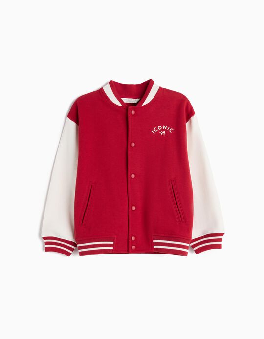 Comprar Online Casaco Bomber, Menino, Vermelho Escuro