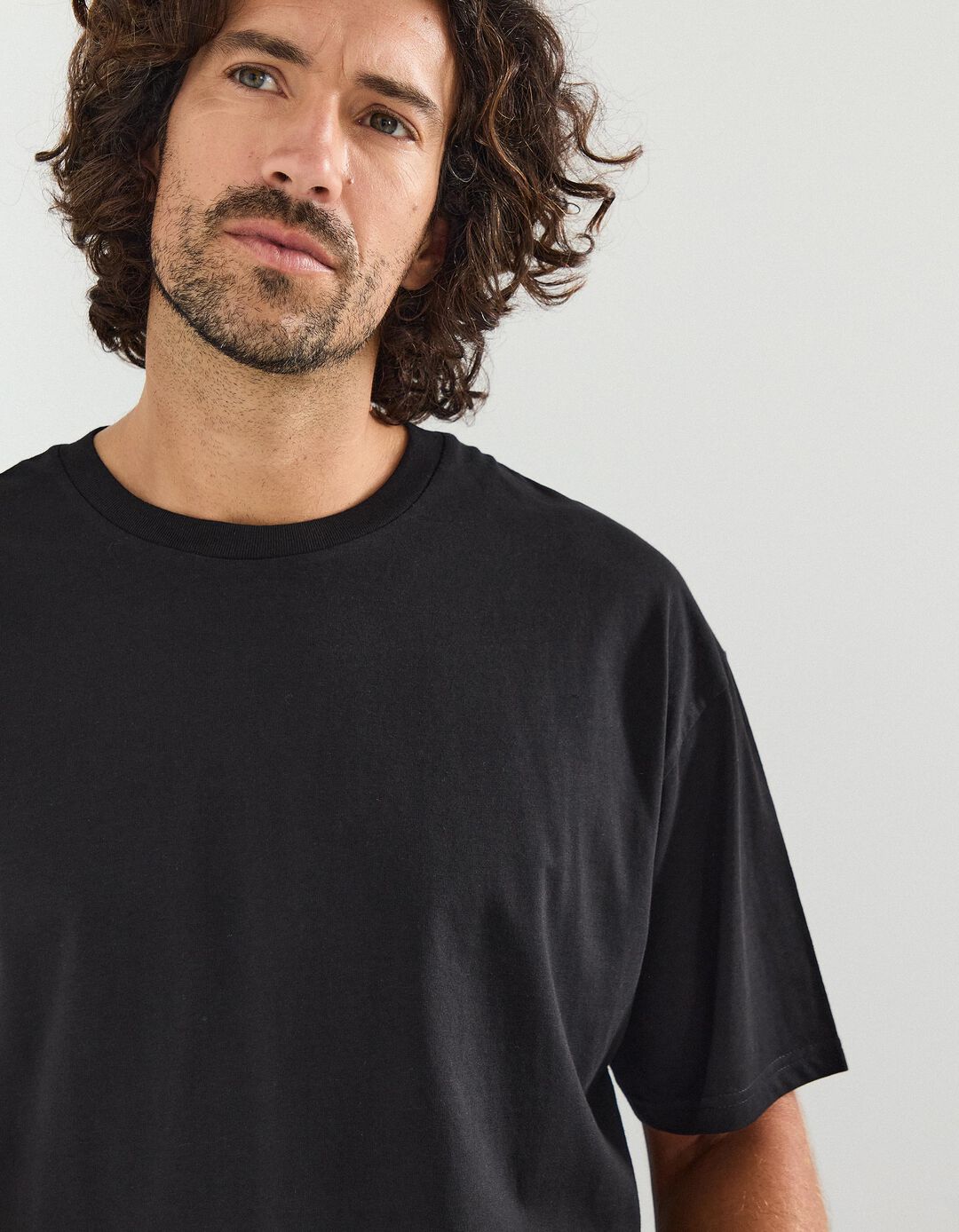 T-shirt, Homem, Preto