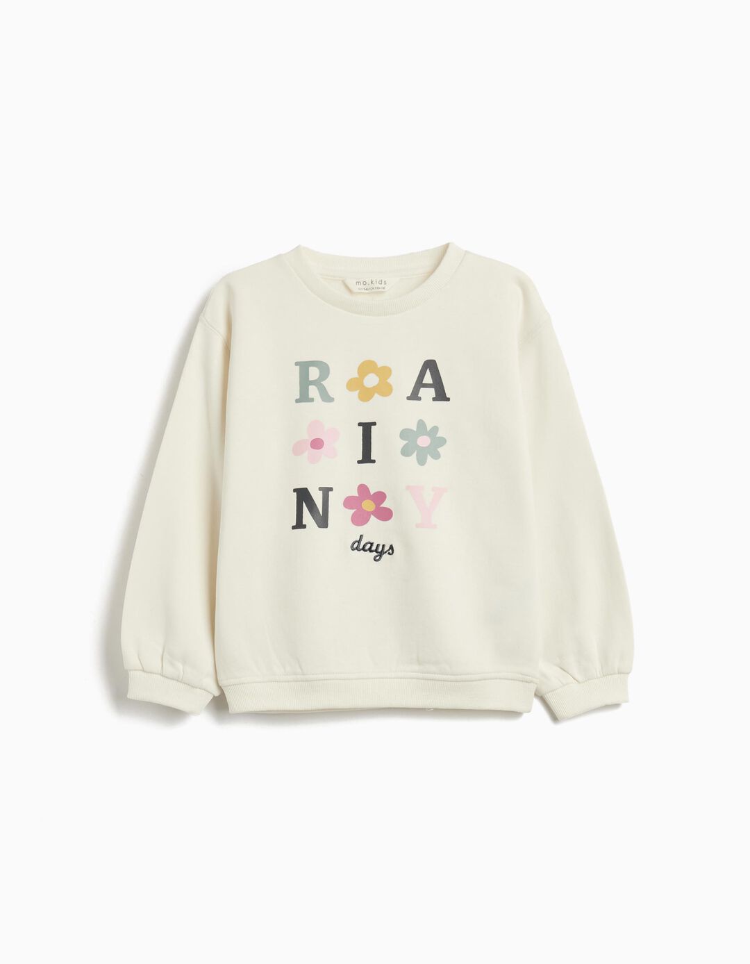 Sweatshirt de Felpa, Menina, Cru