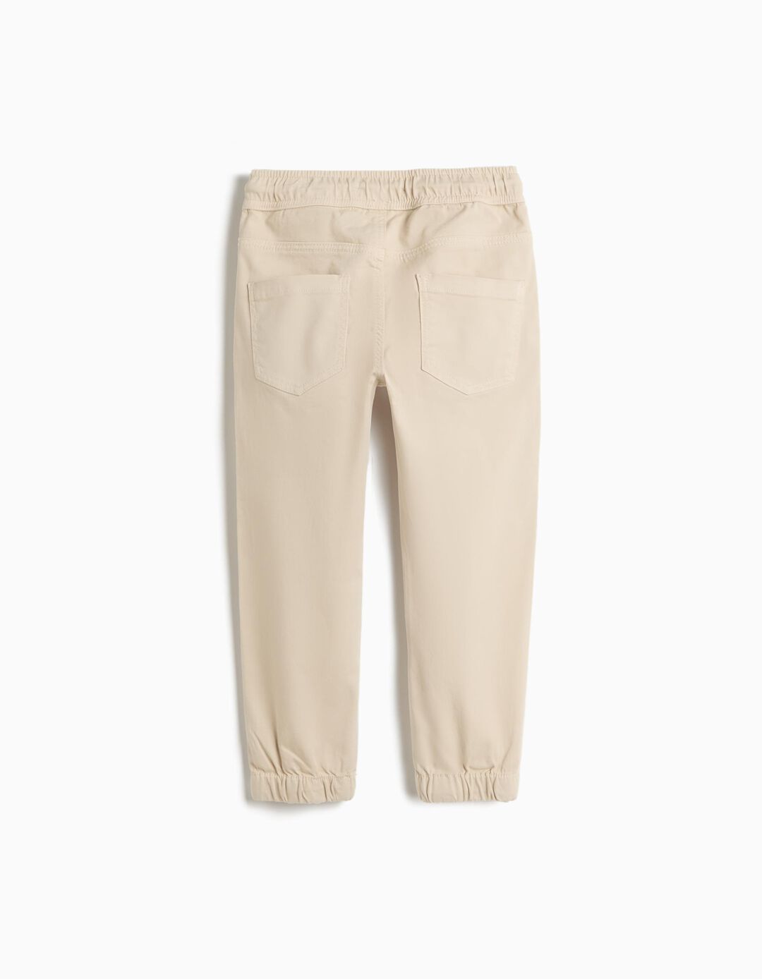 Cal&ccedil;as Jogger, Menino, Bege Claro