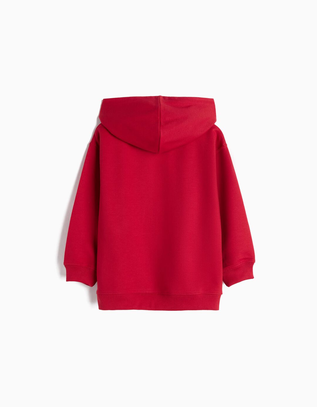 Sweatshirt com Capuz, Menino, Vermelho Escuro