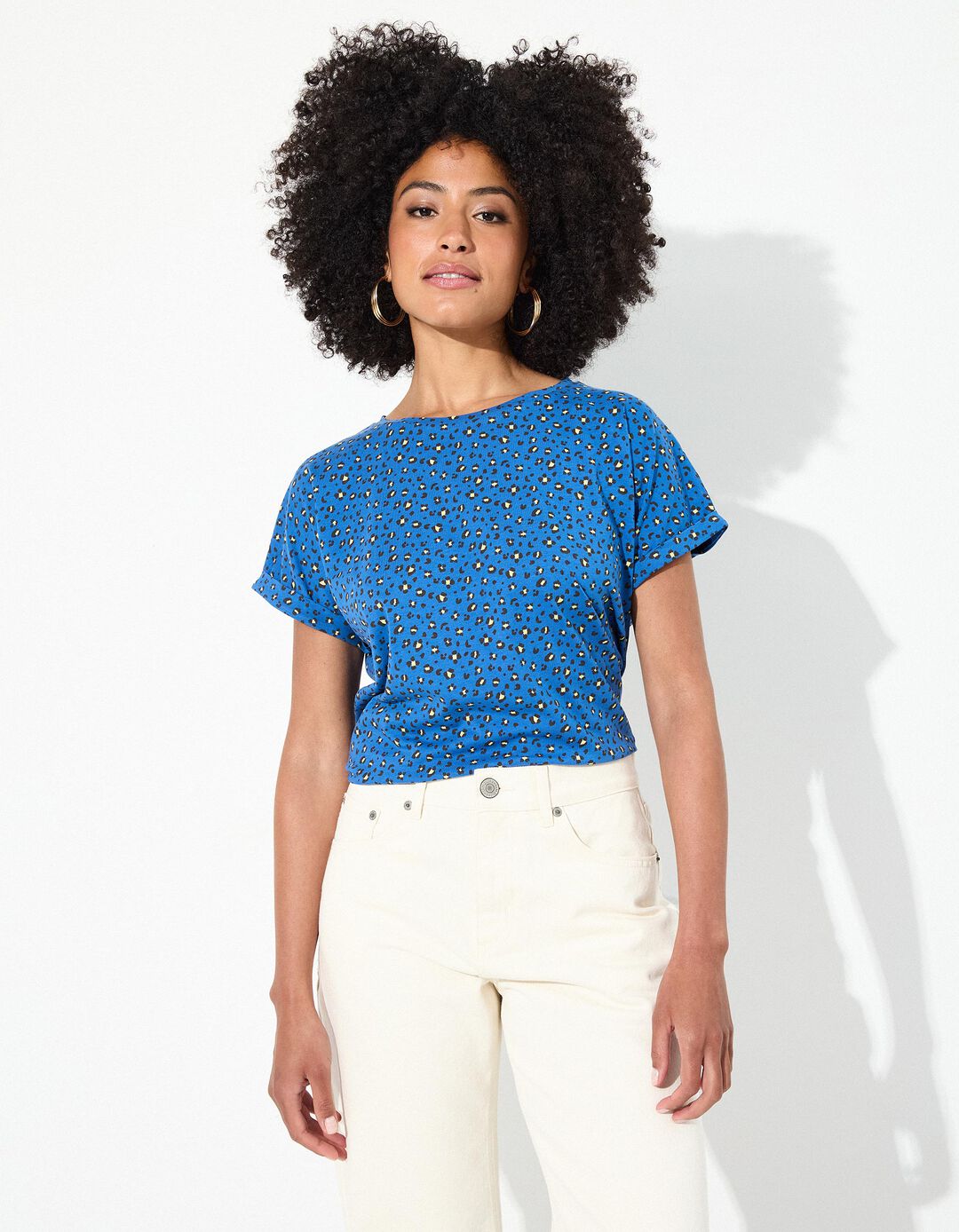 T-shirt, Mulher, Azul 