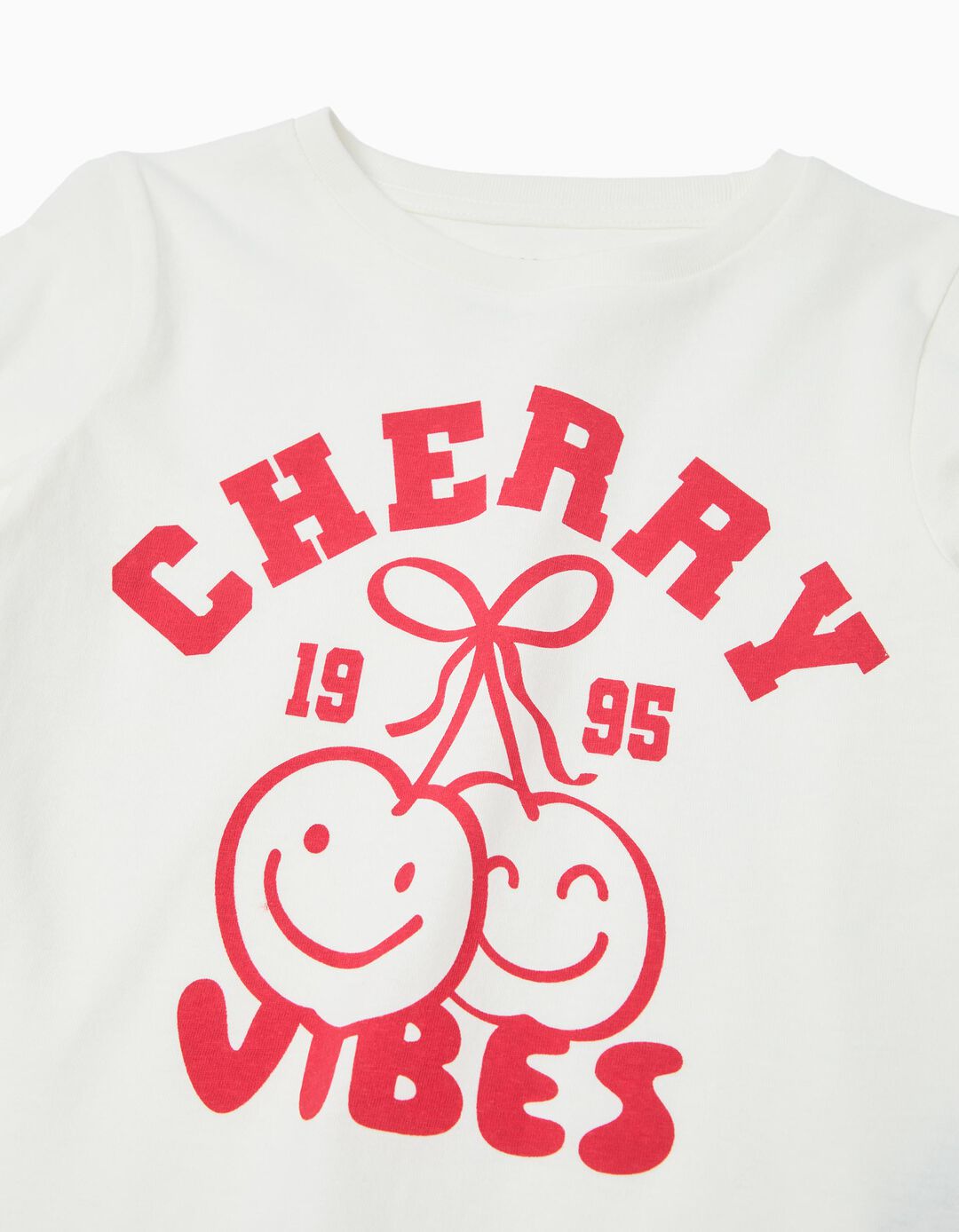 T-shirt Manga Comprida, Menina, Branco