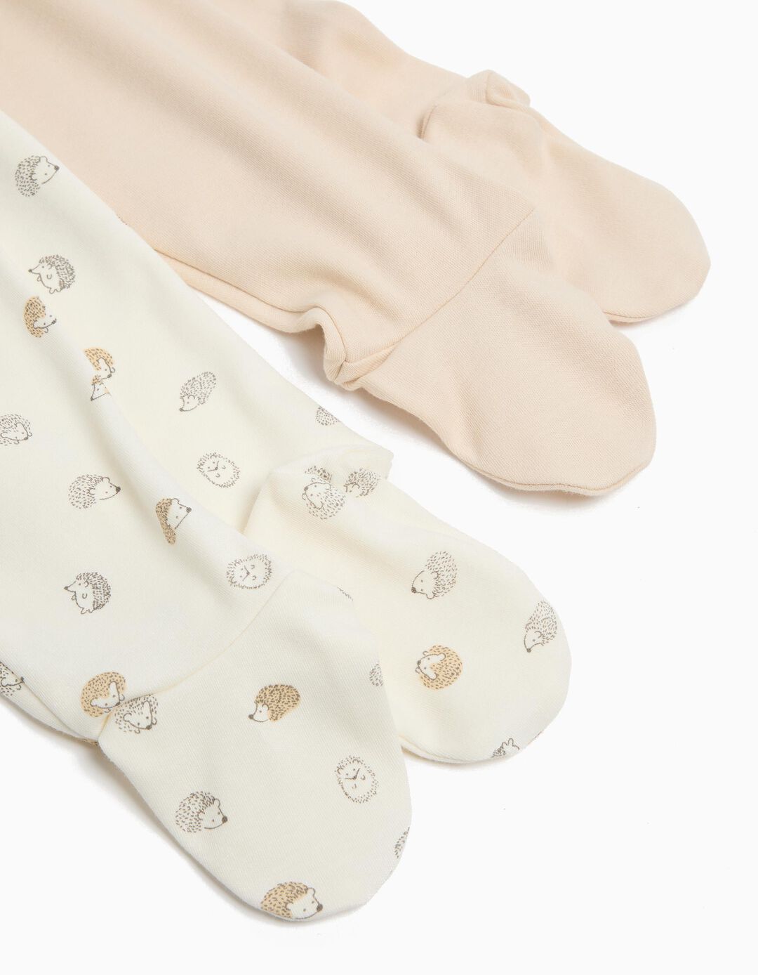 Pack 2 Calças com Pés, Bebé, Multicor