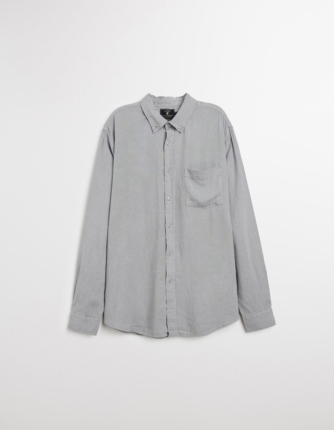 Camisa com Linho, Homem, Verde Claro 