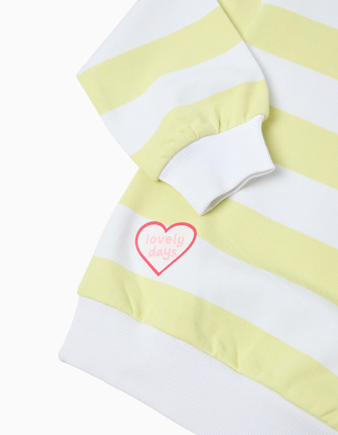 Sweatshirt, Menina, Amarelo Claro