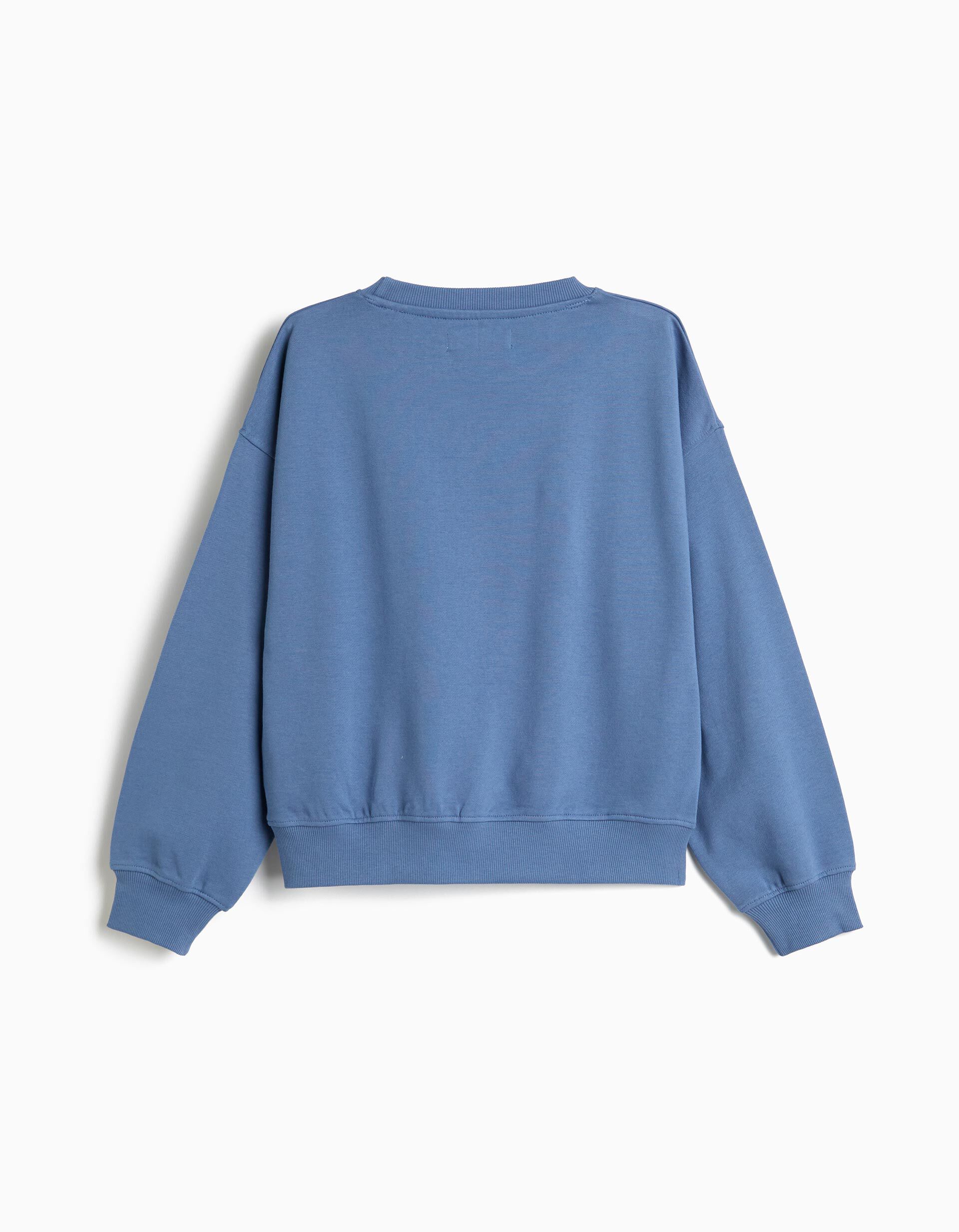 Comprar Online Sweatshirt Com Estampado, Menina, Azul Escuro