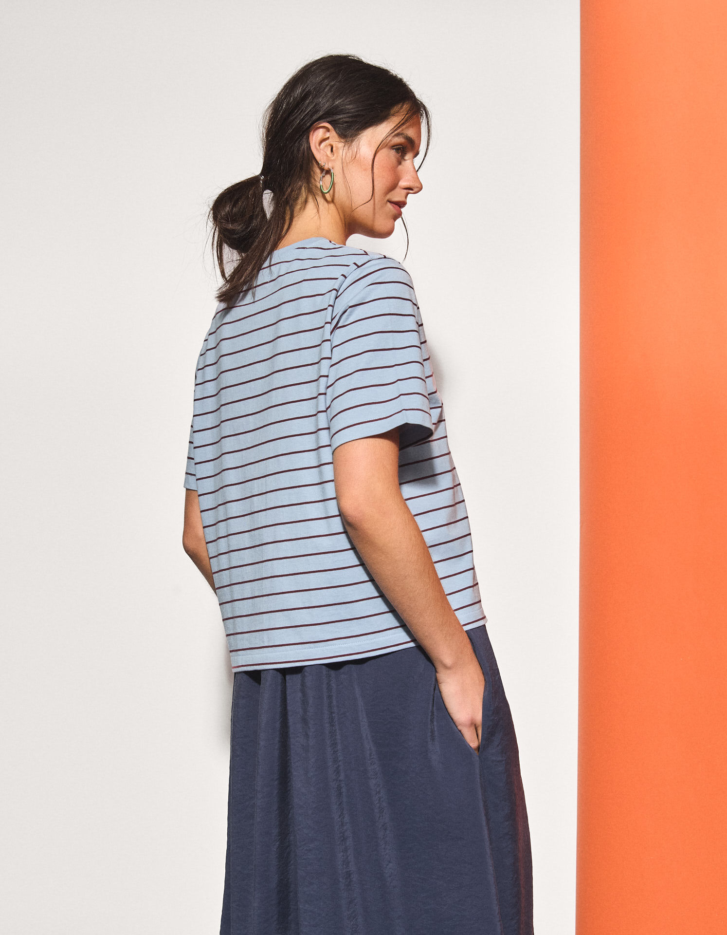 Comprar Online T-shirt Estampada, Mulher, Azul