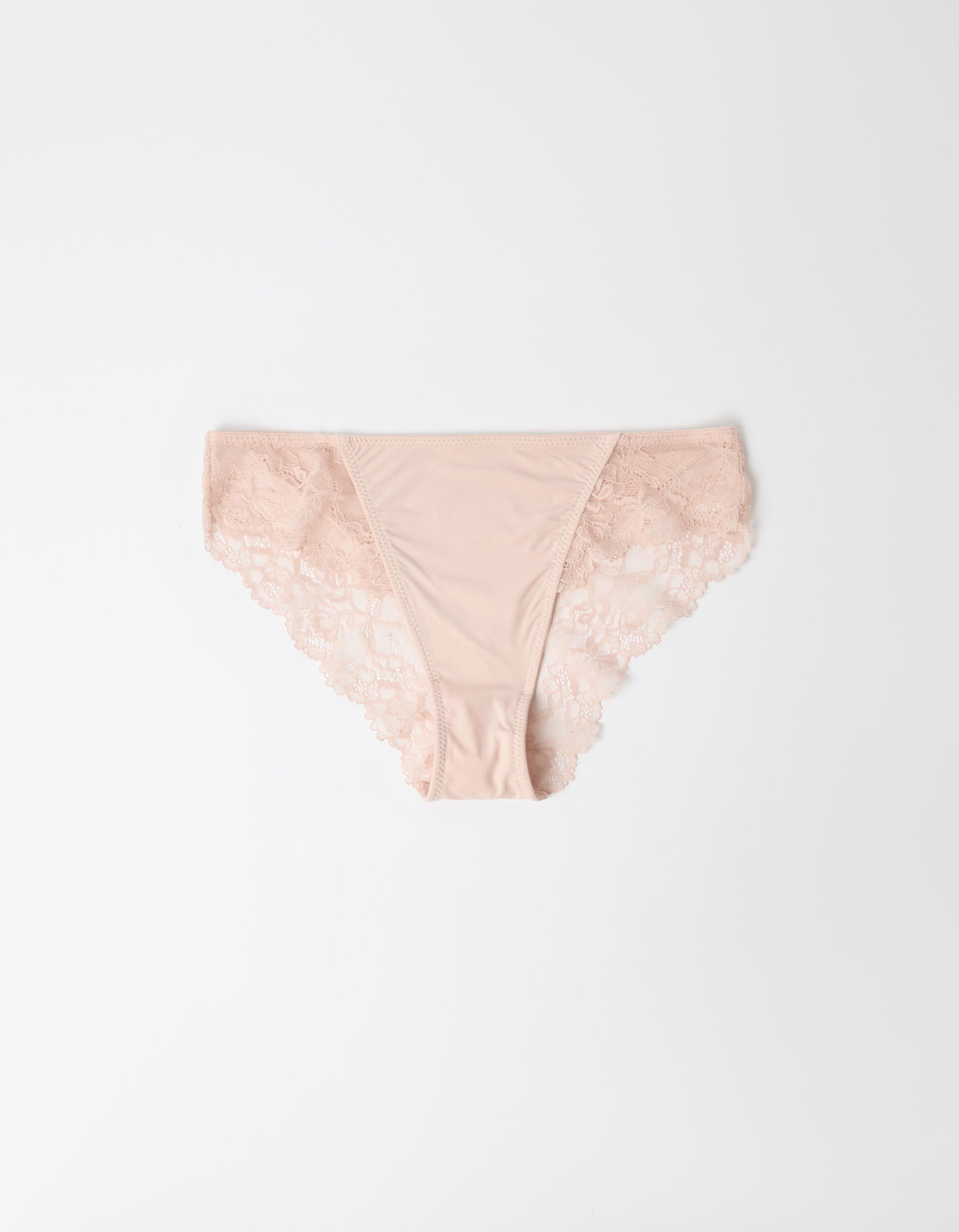 Comprar Online Cuecas Brief com Renda, Mulher, Rosa Claro