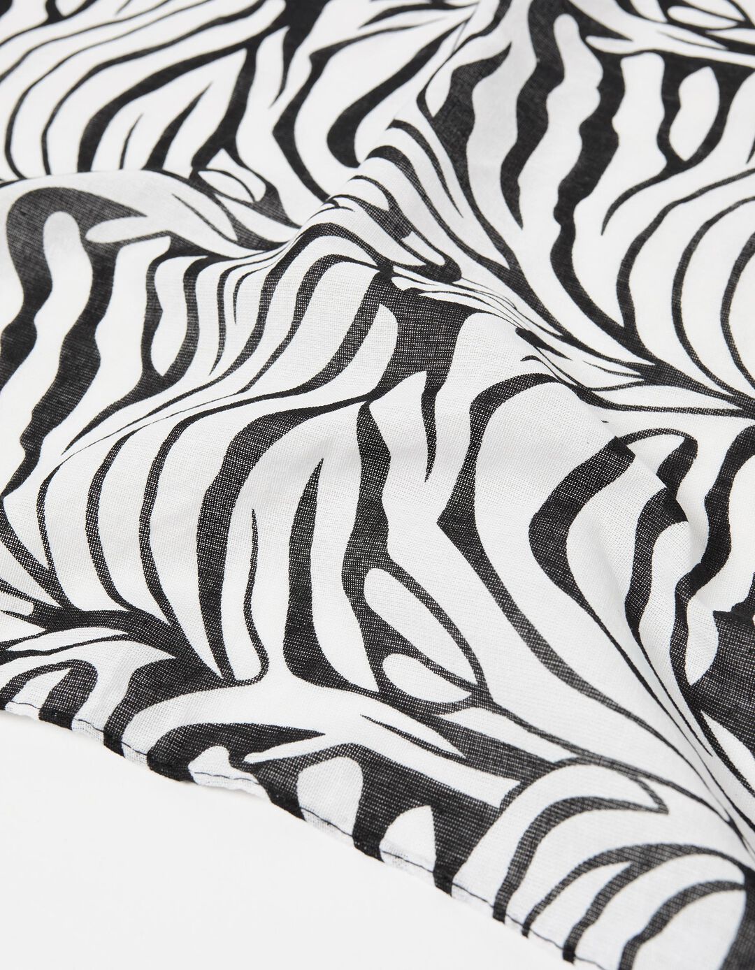 Lenço Zebra, Mulher, Preto