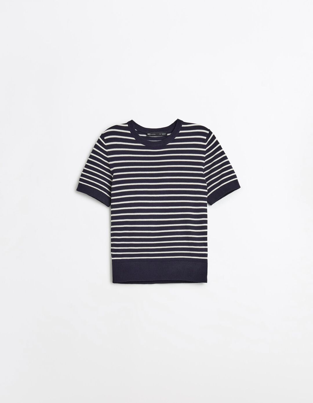 Camisola de Malha Riscas, Mulher, Azul Escuro