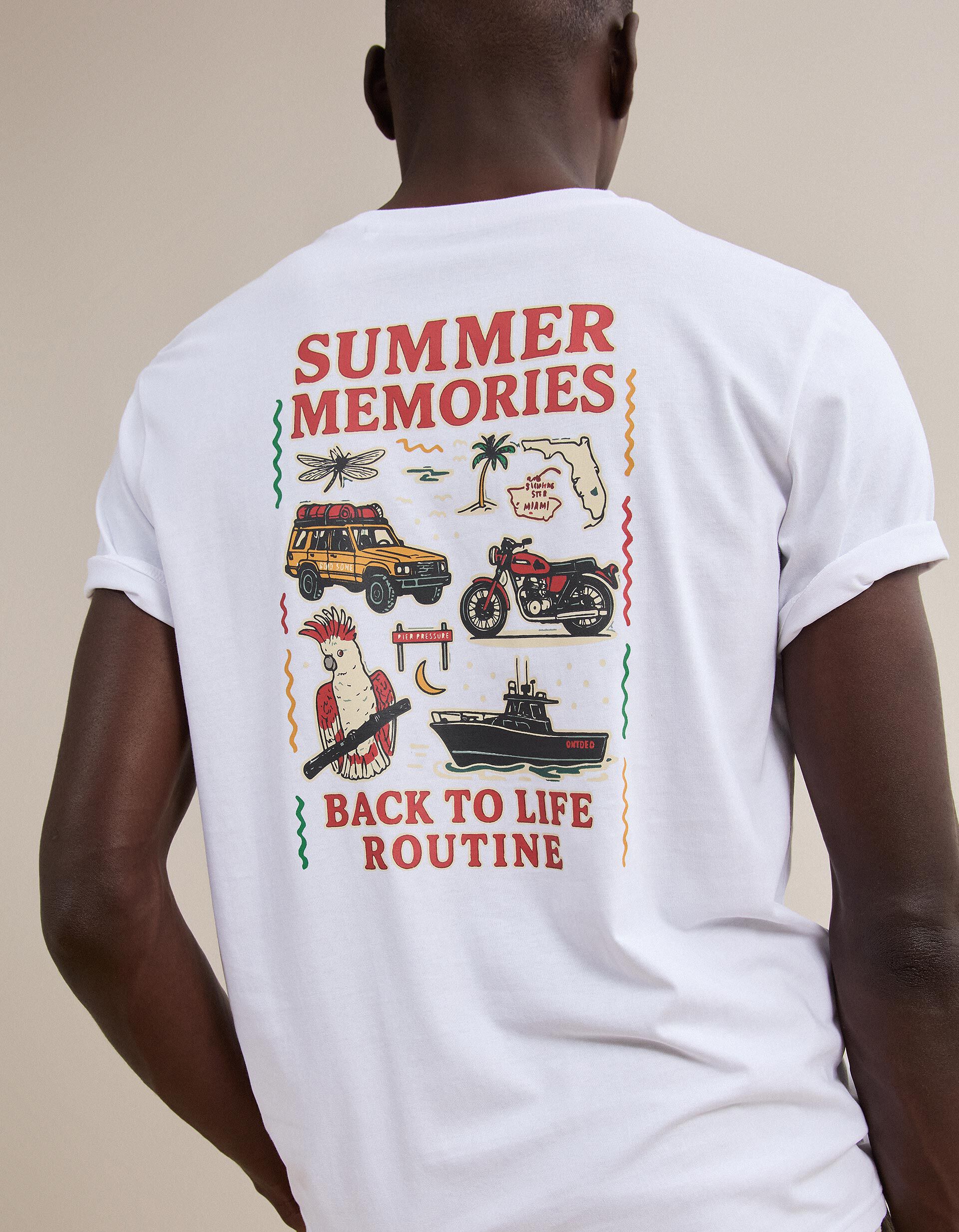Comprar Online T-shirt Jersey Estampada, Homem, Branco