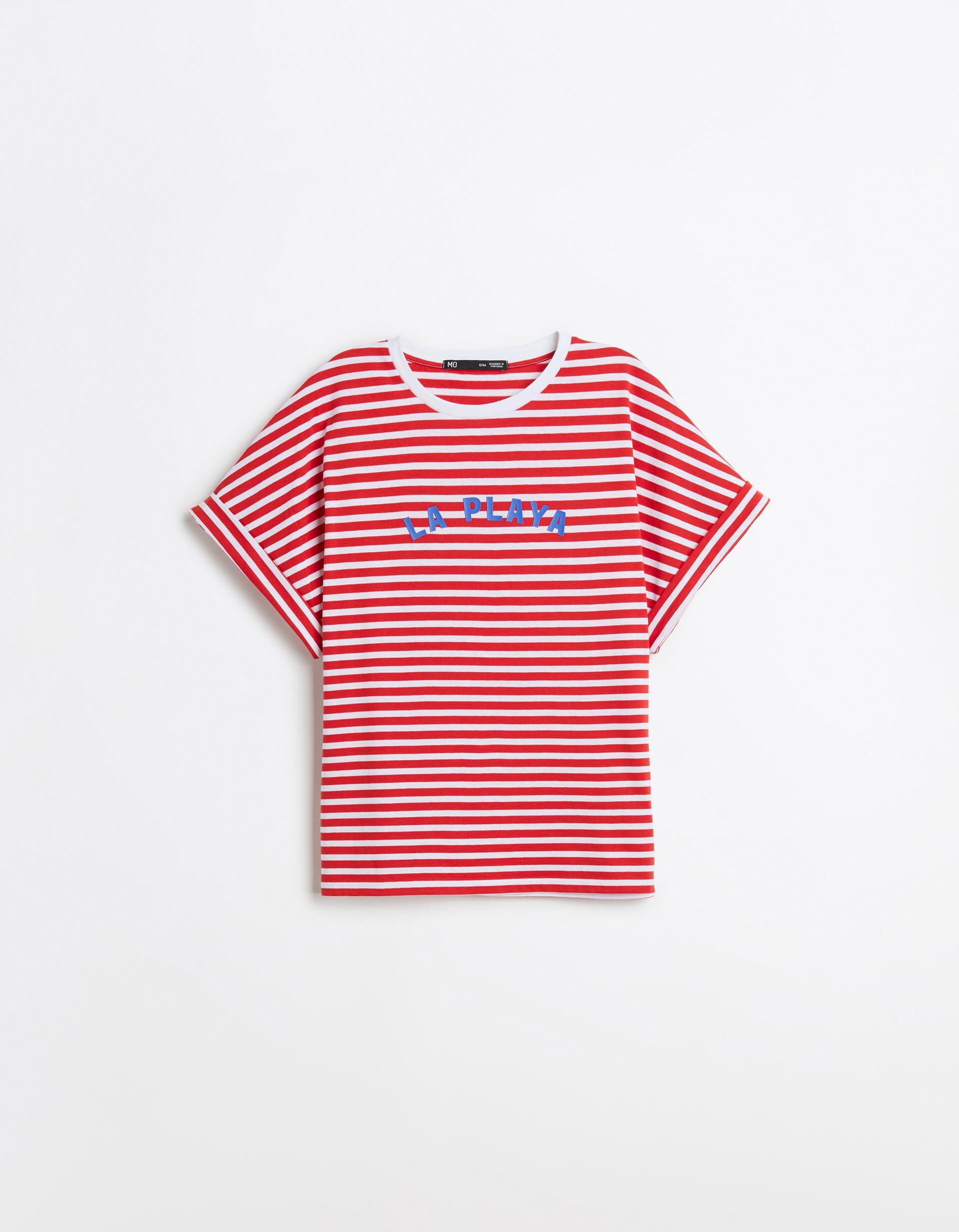 Comprar Online T-shirt Riscas, Mulher, Branco