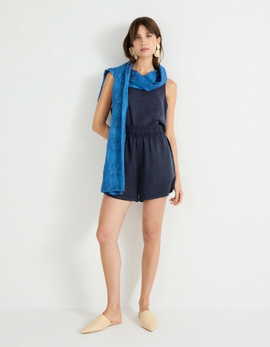 Comprar Online Calções Liocel, Mulher, Azul Escuro 