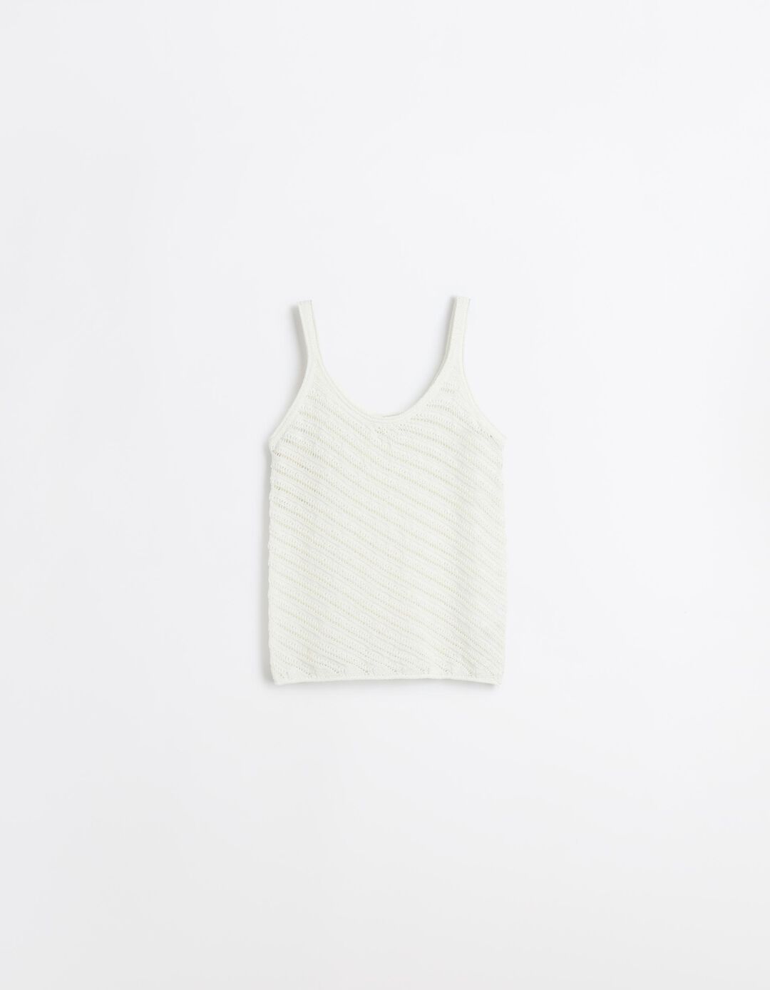 Top Tricotado, Mulher, Branco