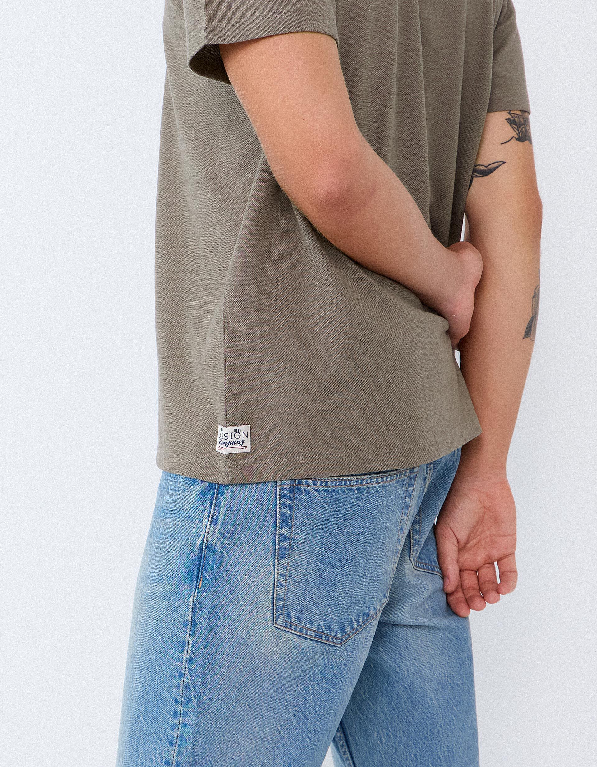 Comprar Online T-shirt Piquet, Homem, Castanho Claro