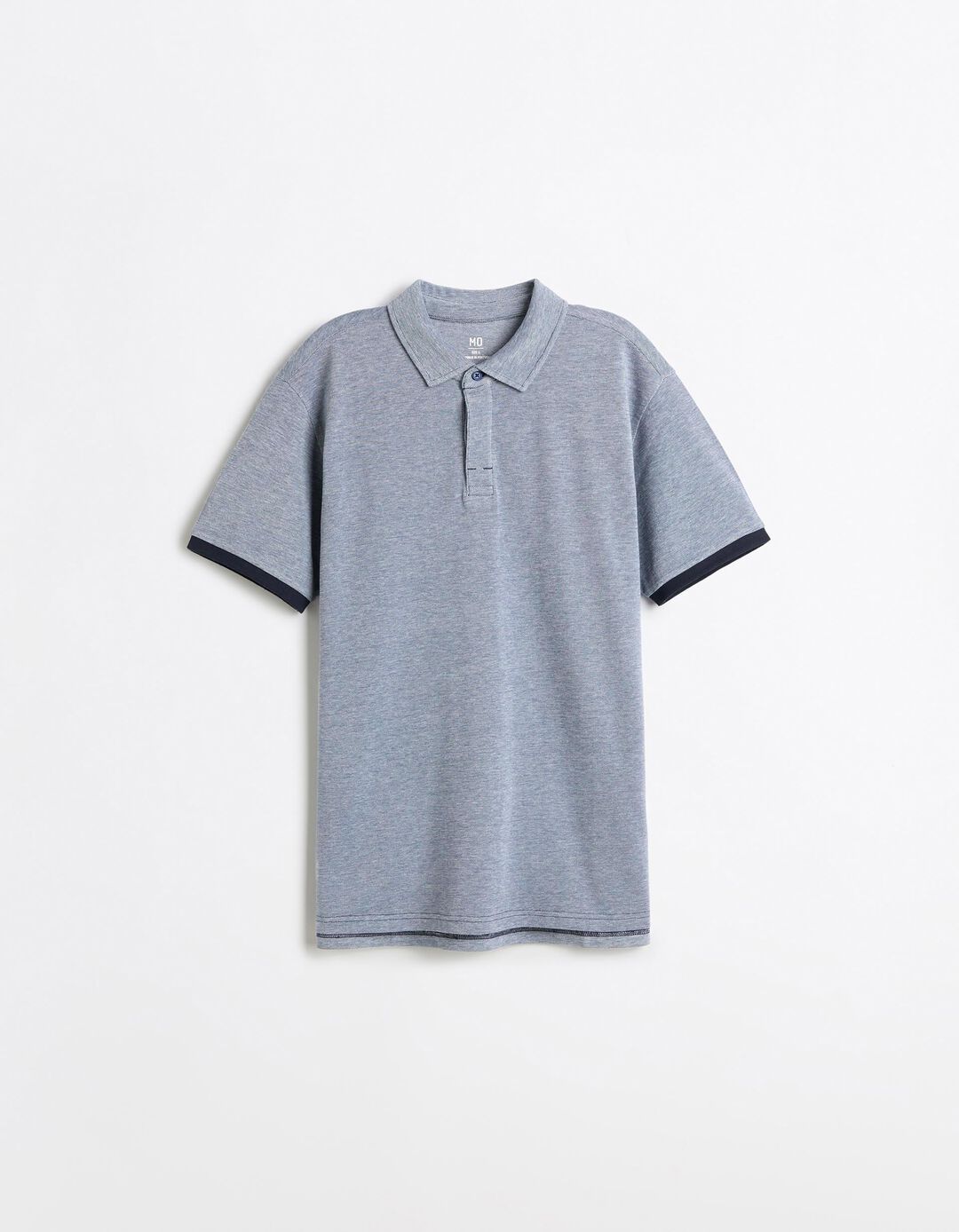 Polo Oxford Piquet, Homem, Azul