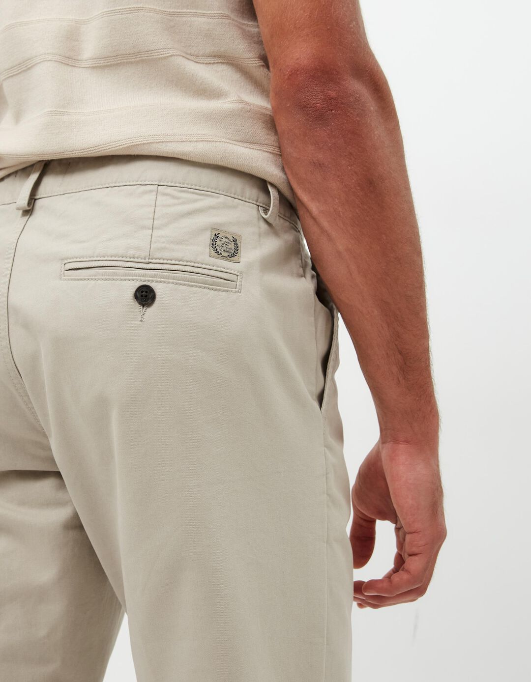 Calças Chino Premium 'Slim fit', Homem, Bege Claro