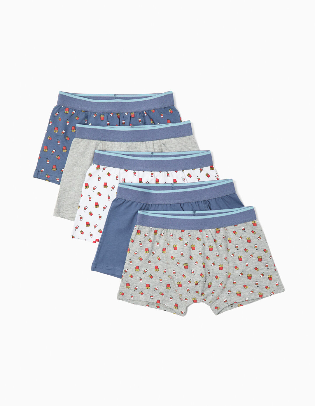 Pack 5 Boxers, Menino, Multicor