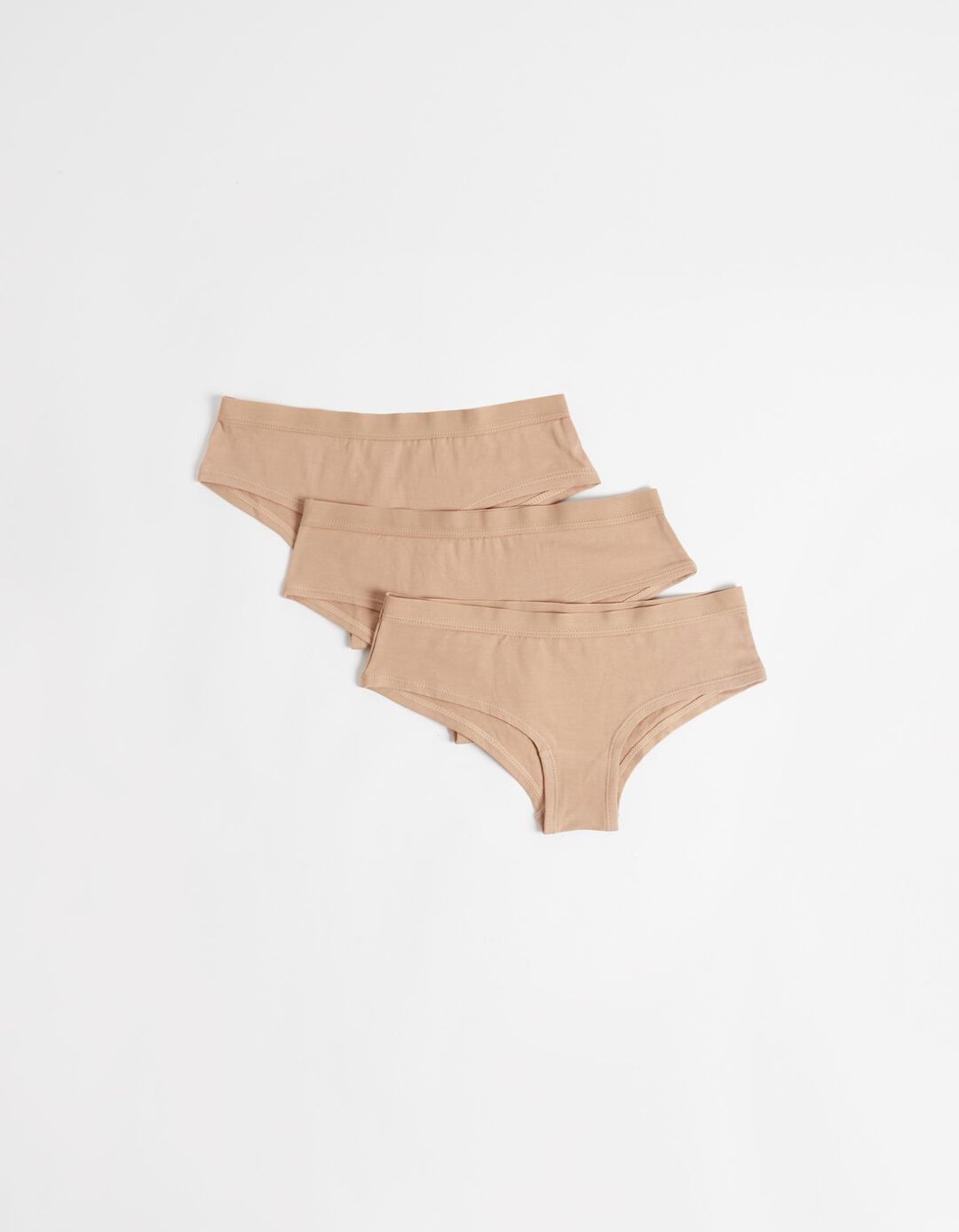 Pack 3 Cuecas Hipster, Mulher, Bege