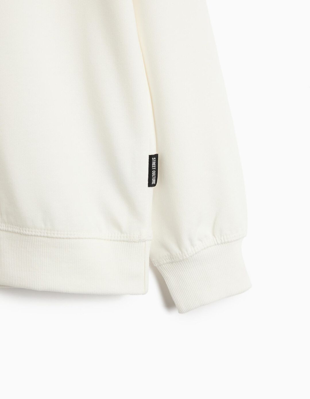 Sweatshirt Loose Fit, Menino, Branco