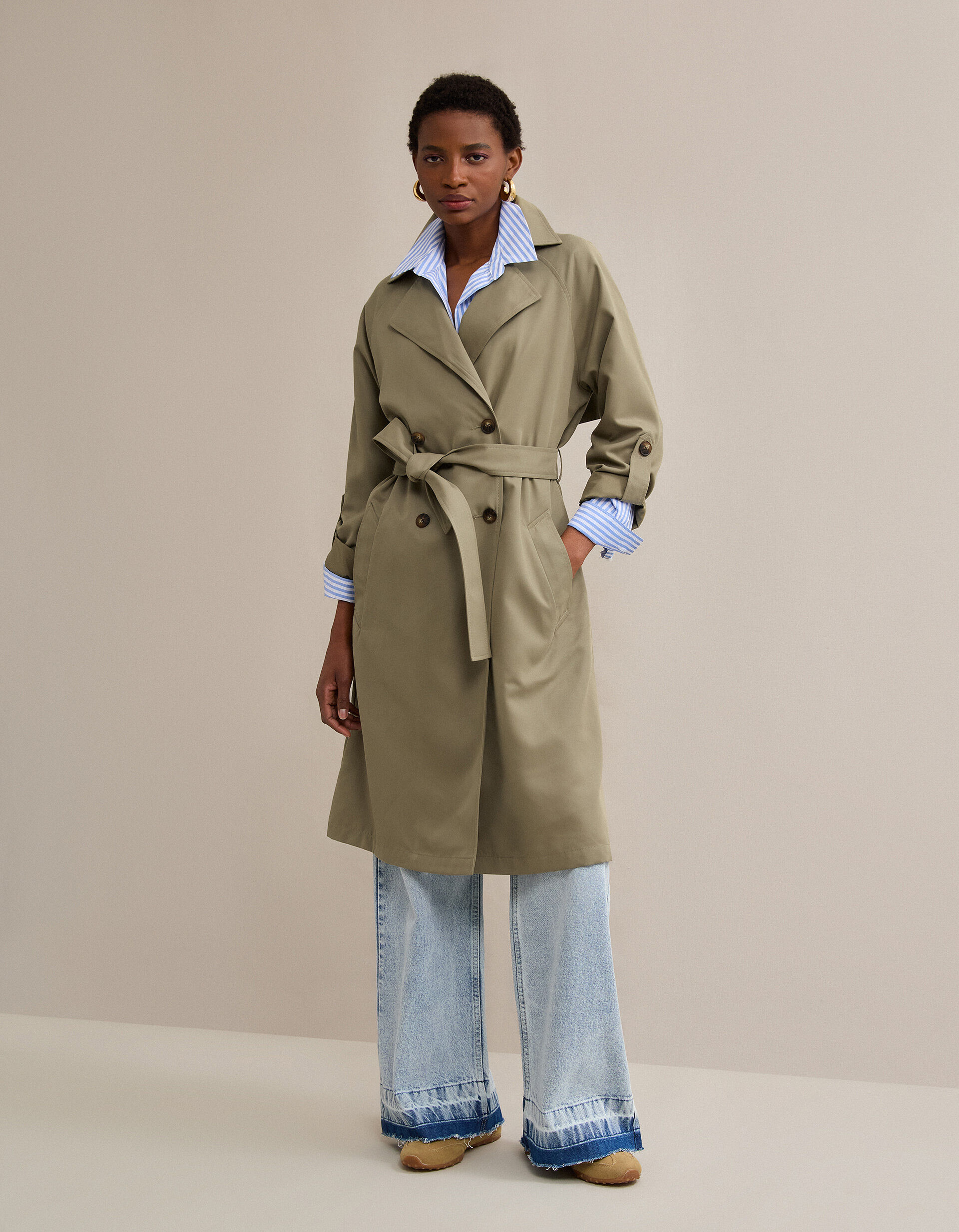 Comprar Online Gabardina, Mulher, Verde